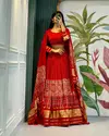 Wow Pure Gaji Silk Bandhej Printed Designer Lehenga Choli Wholesale Shop In Surat